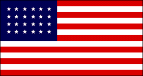 24 star flag of 1822 includes Missouri.