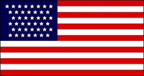 25 star flag of 1890 includes North Dakota, South Dakota, Montana, Washington & Idaho.