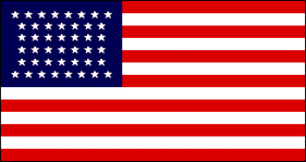 44 star flag of 1891 includes Wyoming.
